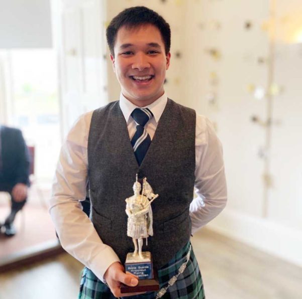 Calum Brown with the Silver Star trophy